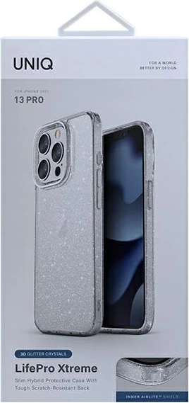 Mbështjellës UNIQ LifePro Xtreme për iPhone 13/13 Pro, Transparent, Silver