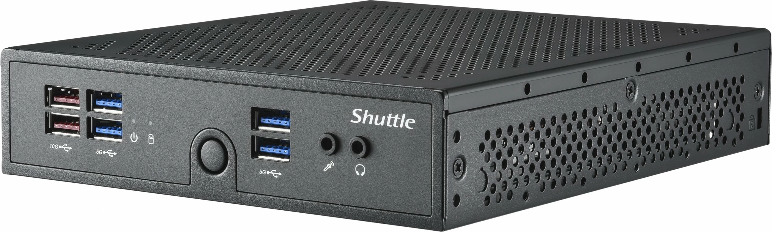 Mini PC Shuttle DS50U, Intel Celeron 7305, 2x LAN, fanless