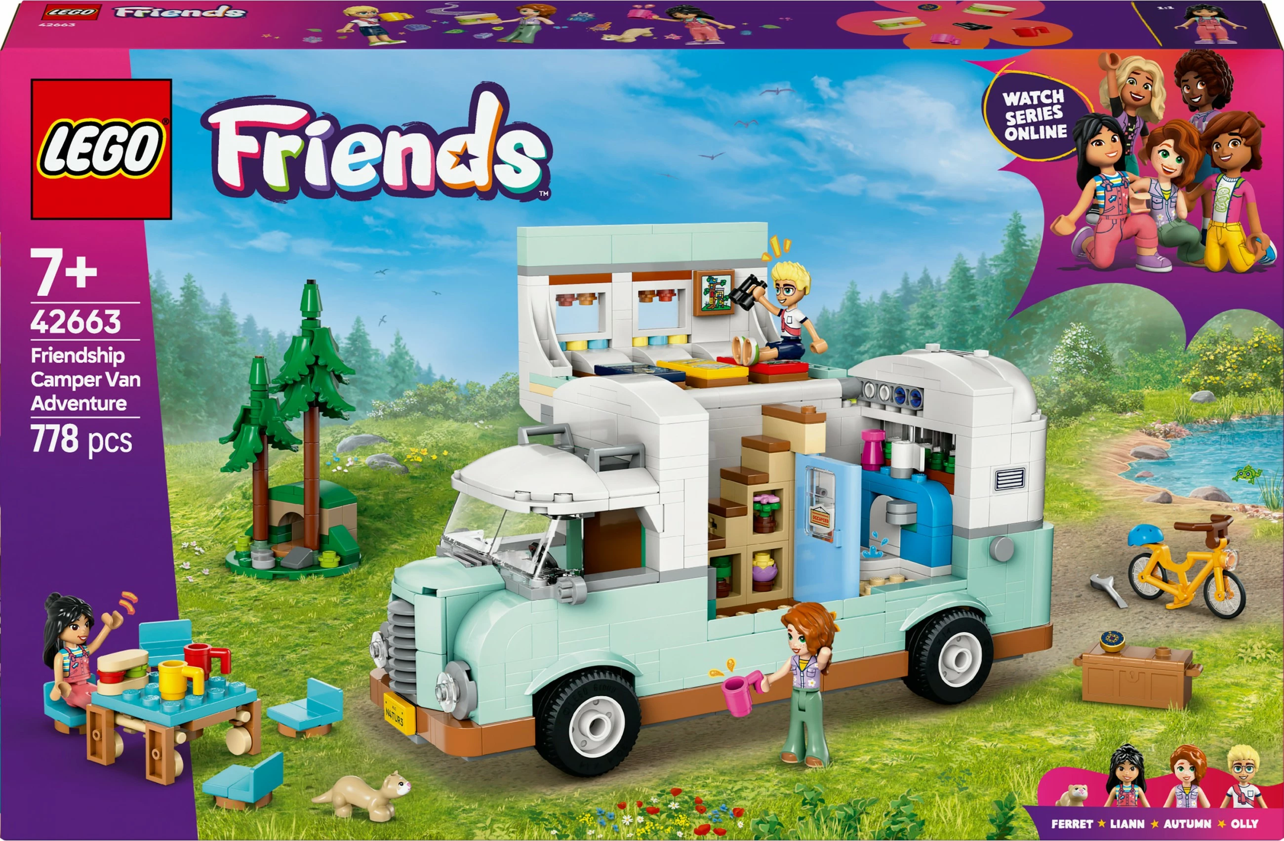 Set ndërtimi LEGO Friends 42663 Wohnmobil, 778 pjesë, multikolor