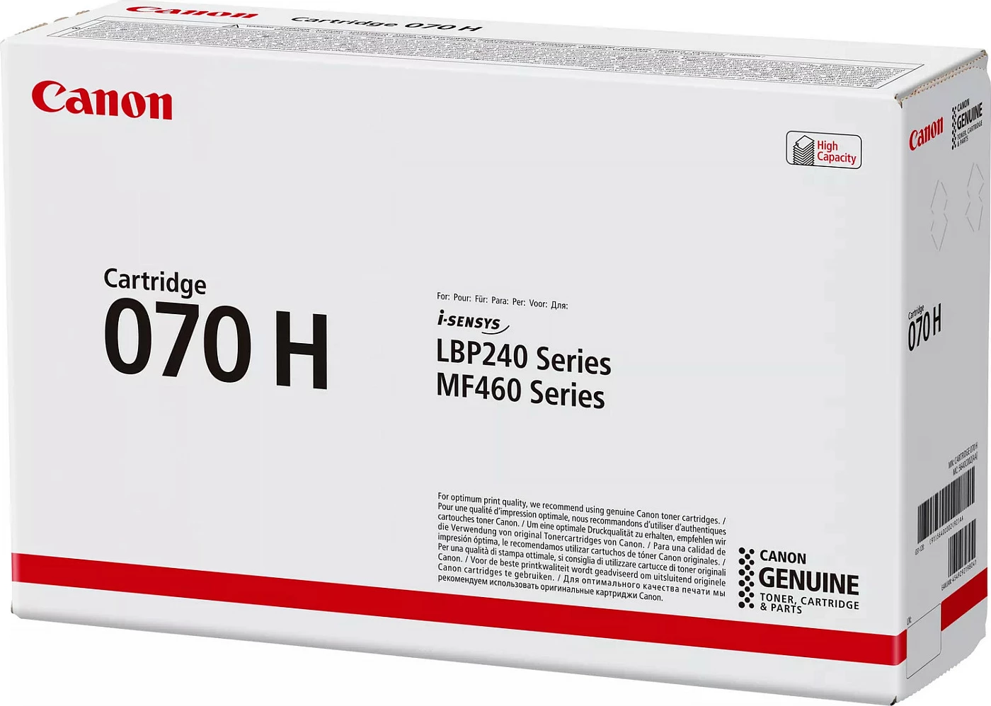 Toner Canon 070H, 10200 faqe, E zezë, 1 copë