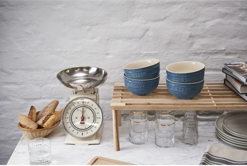 Set pjatash të rrumbullakta STAUB Ceramique 0.7 l, të kaltërta, 4 copë