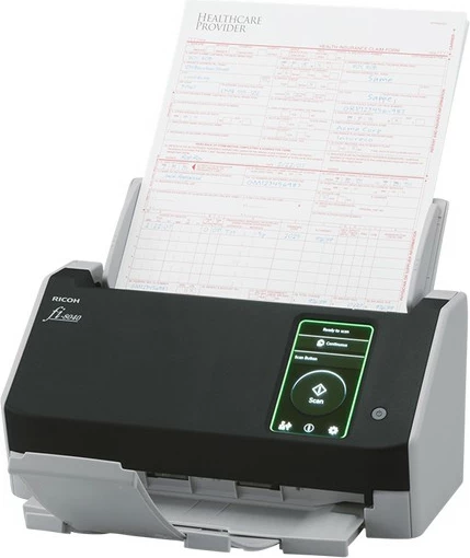 Skaner Ricoh fi-8040, 210 x 297 mm, 600 x 600 DPI, 24 bit, 8 bit, 40 ppm, 80 ipm