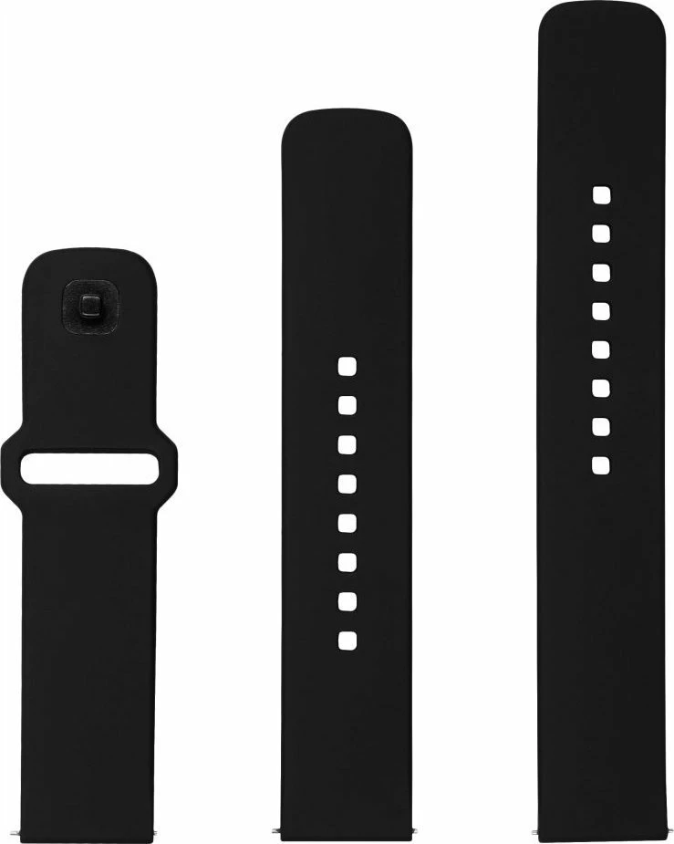 Rrip silikoni smartwatch Fixed FIXED Silicone Sporty Quick Release 20mm, i zi, set 3 copë