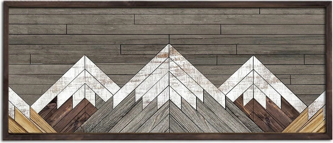 Pikturë dekorative me kornizë druri, MDF, shumëngjyrëshe, Wallity, 33x70cm