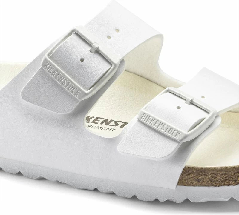 Flip-flops Birkenstock për femra dhe meshkuj, të bardha