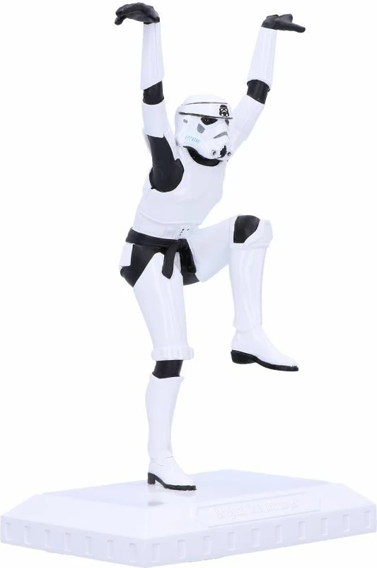 Figurinë koleksionuese NEMESIS NOW Stormtrooper Crane Kick 20.5 cm, e bardhë/zezë, me kuti dhurate