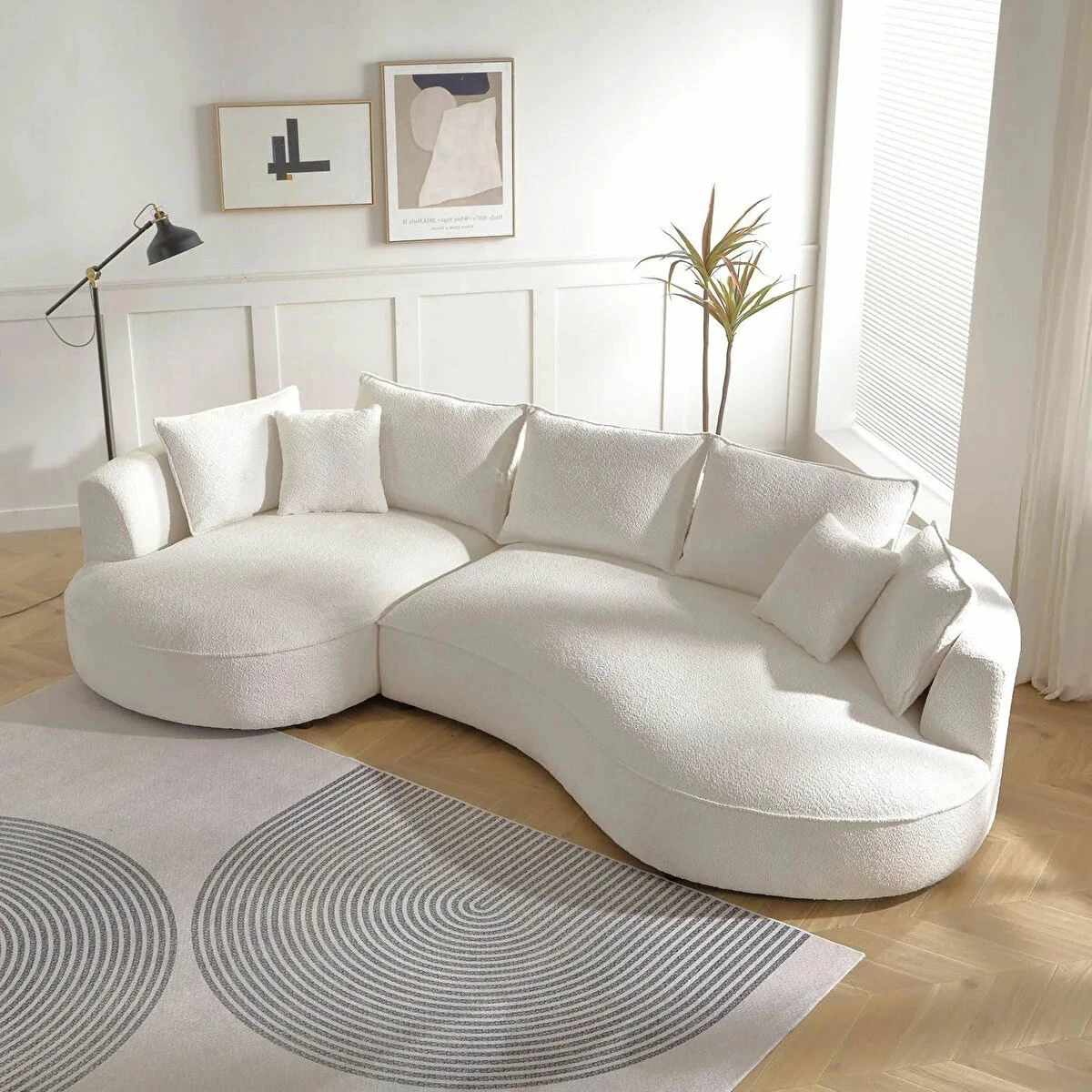 Këndare Venedik, e bardhë, Atelier del Sofa, majtas
