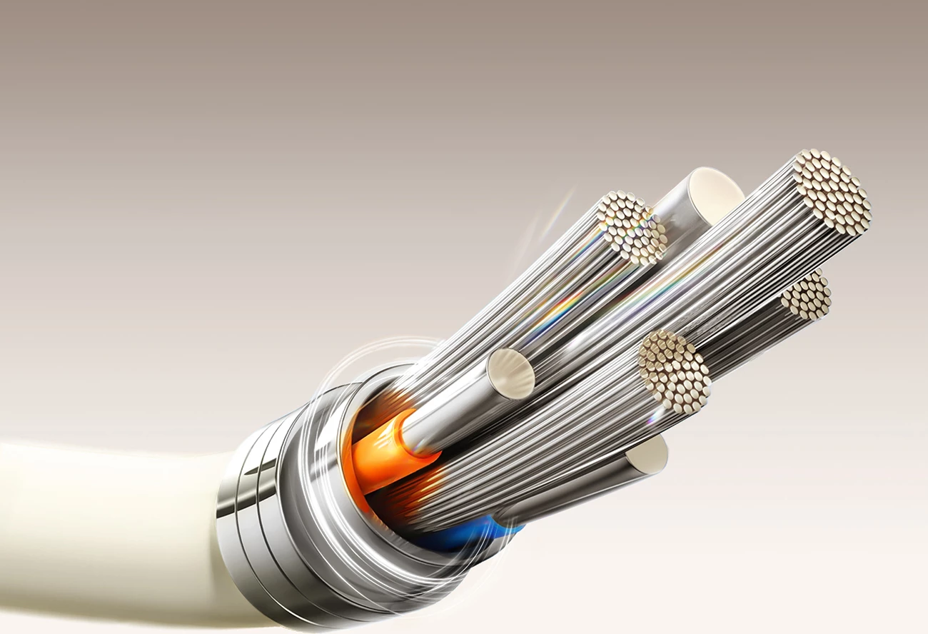 Kabllo USB-C në USB-C Joyroom S-A53, 2m, 60W, majë fluorescente, bezhë