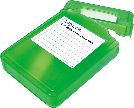 Kuti mbrojtëse për HDD 3,5" LogiLink, për 1 HDD, e gjelbër