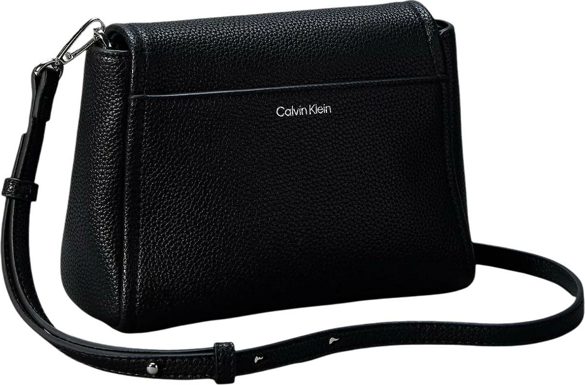 Çantë crossbody për femra Calvin Klein Emblem HW Pebble LV04F3511G, e zezë