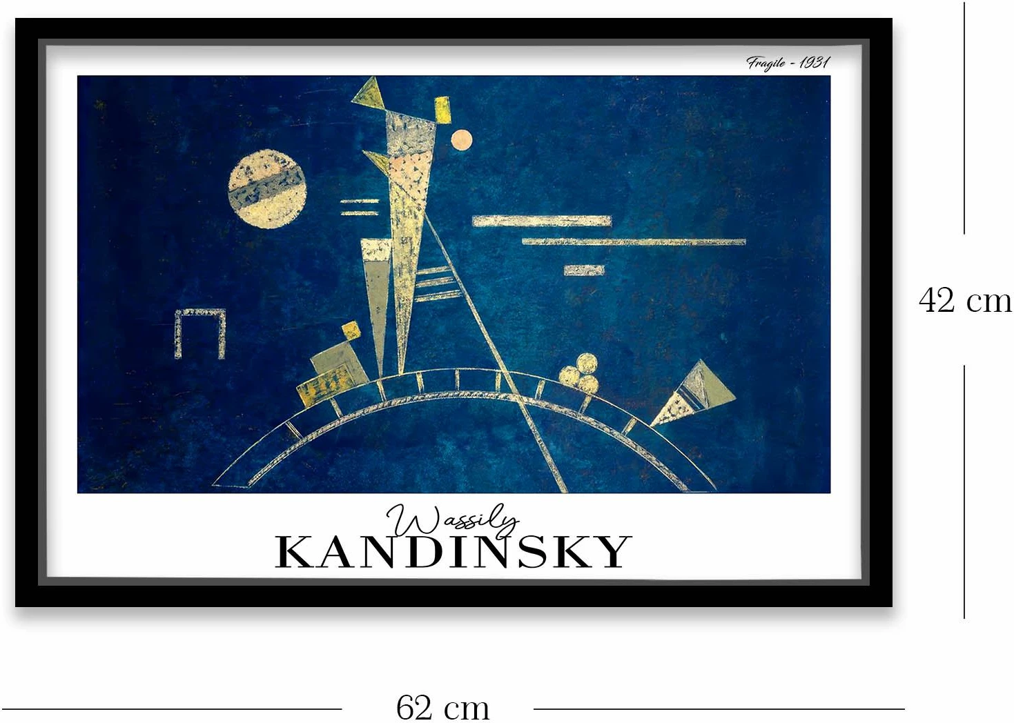 Pikturë dekorative me kornizë, Wallity, 4262SYHKANDINSKY-019