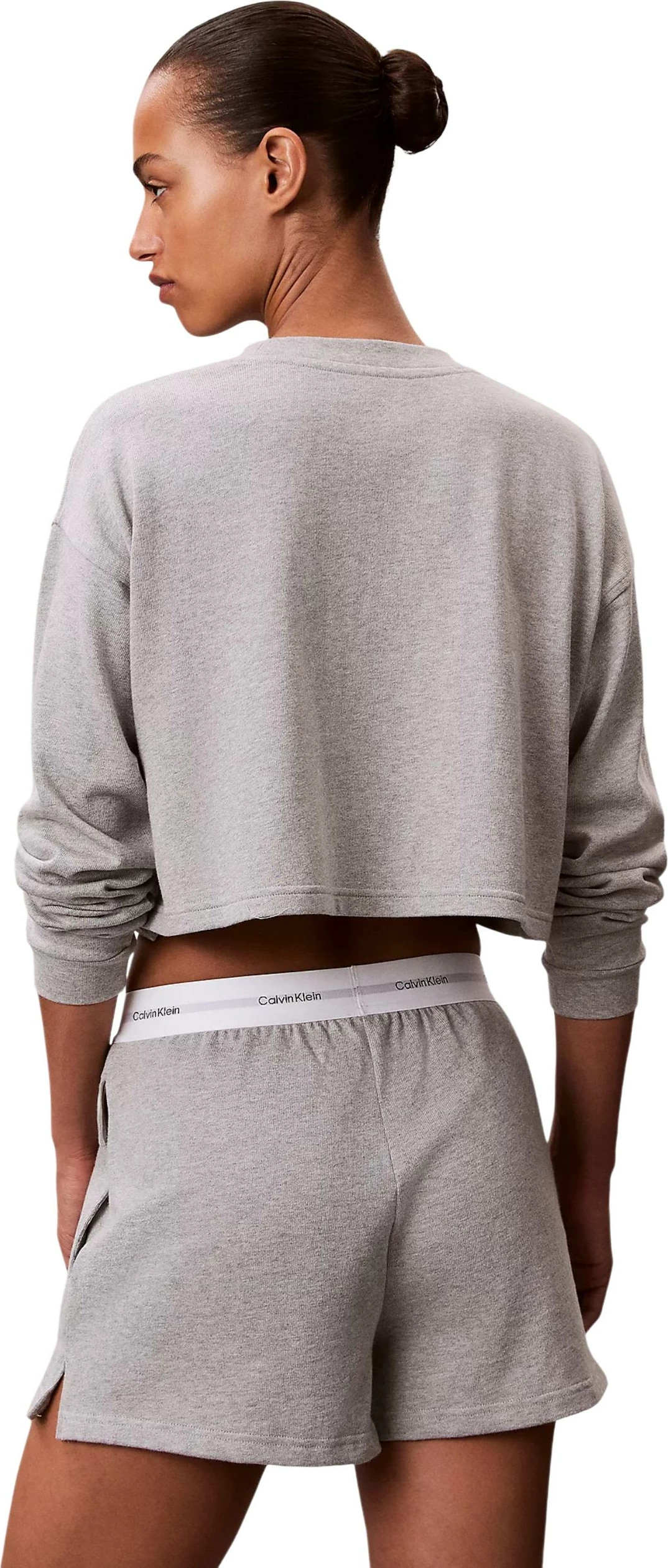 Set pizhamash për femra Calvin Klein Underwear LV00QS7517, gri [Madhësia: M]