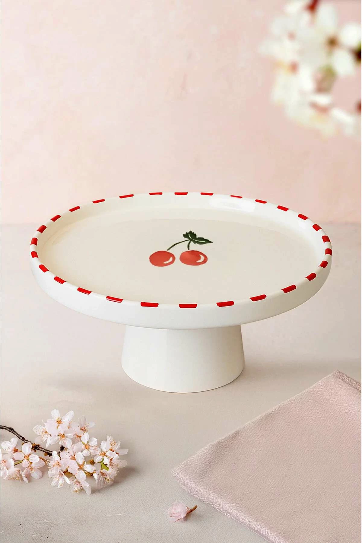 Pjatë për servirje ëmbëlsirash Hermia Concept, e kuqe, e gjelbër, e bardhë, MCH0011363