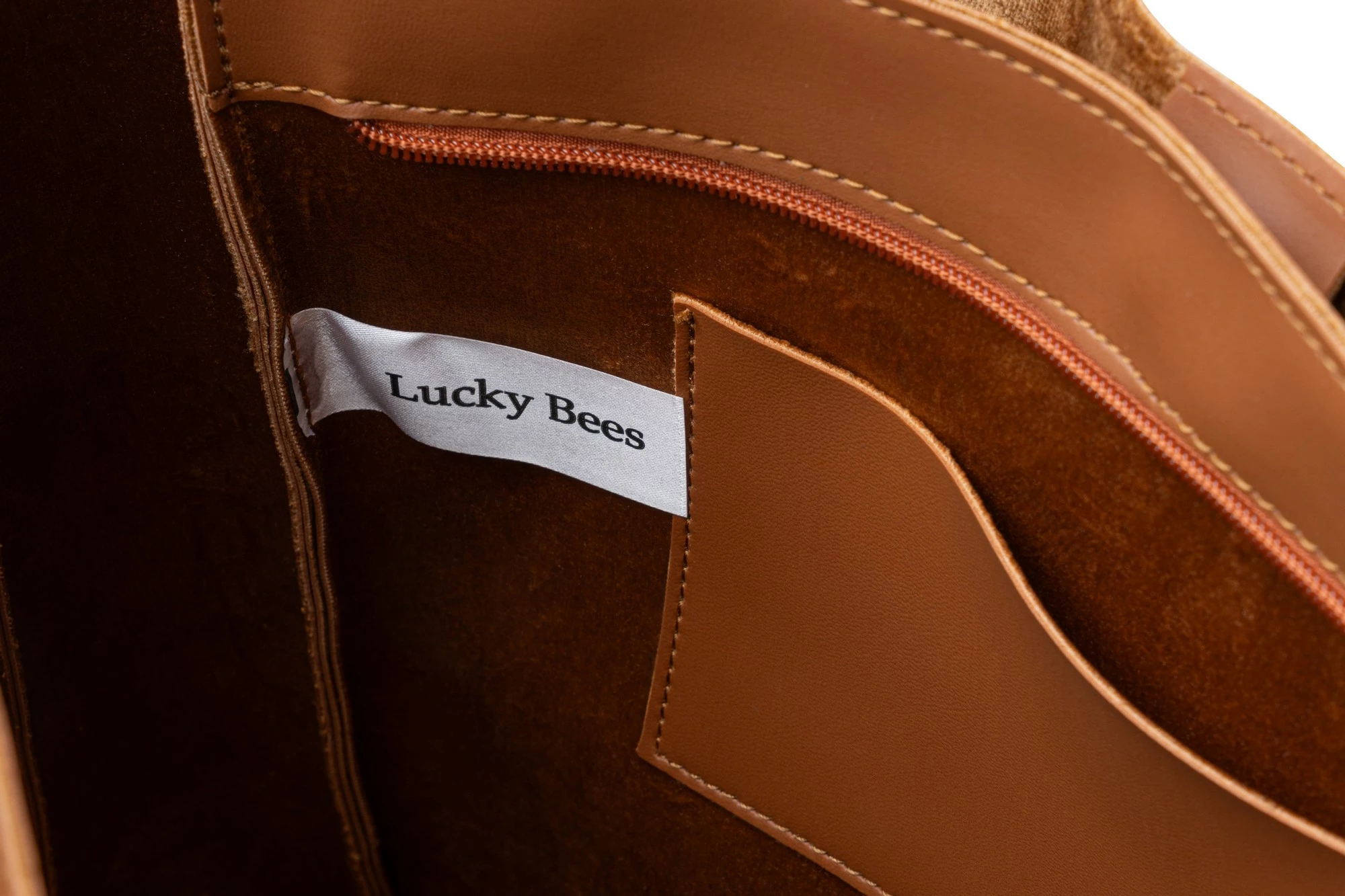 Çantë tote Lucky Bees, ngjyrë tan, 1257