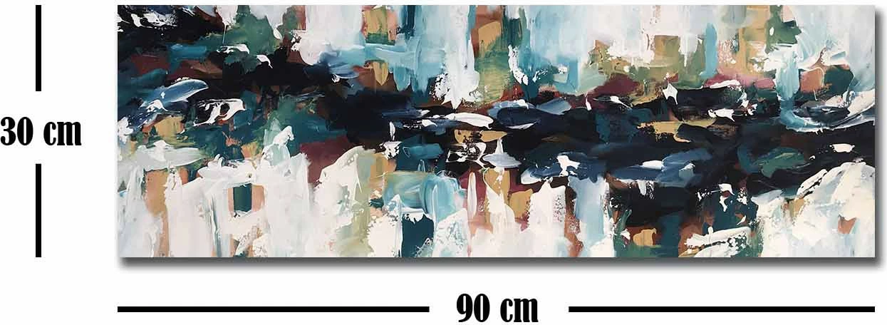 Pikturë dekorative në kanavacë, shumëngjyrëshe, Wallity 3090ABSC-016, 30x90cm