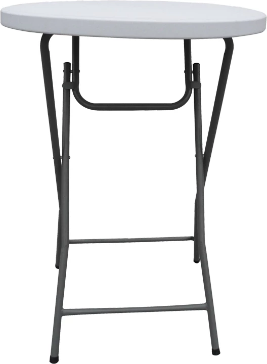 Tavolinë për bar, palosëse, ngjyrë e bardhë, D81x110cm