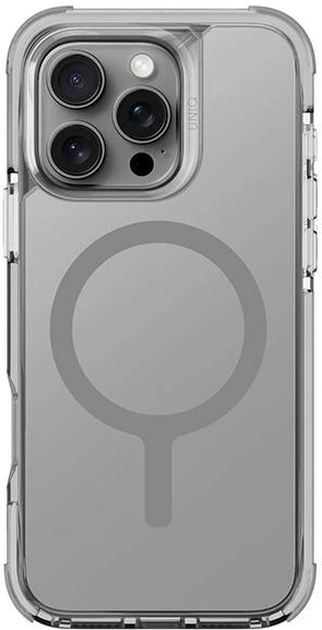 Mbështjellës UNIQ Combat MagClick Charging për iPhone 16 Pro 6.3", gri