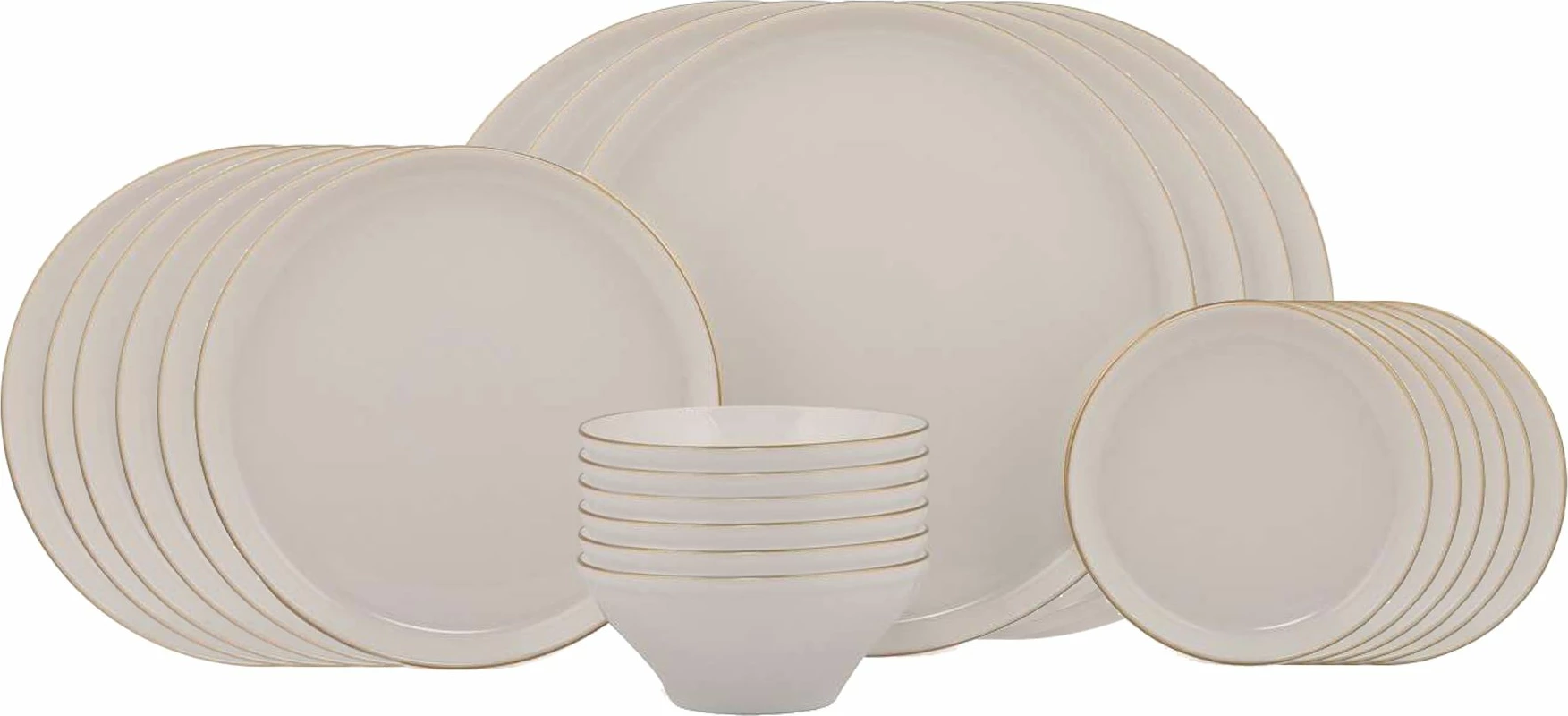 Set enësh për drekë (16 copë), Hermia Concept, RGBSBLB16YS30GD