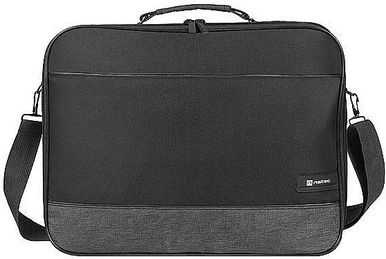 Çantë messenger NATEC Impala 2, për laptop 15.6", poliestër, e zezë/gri