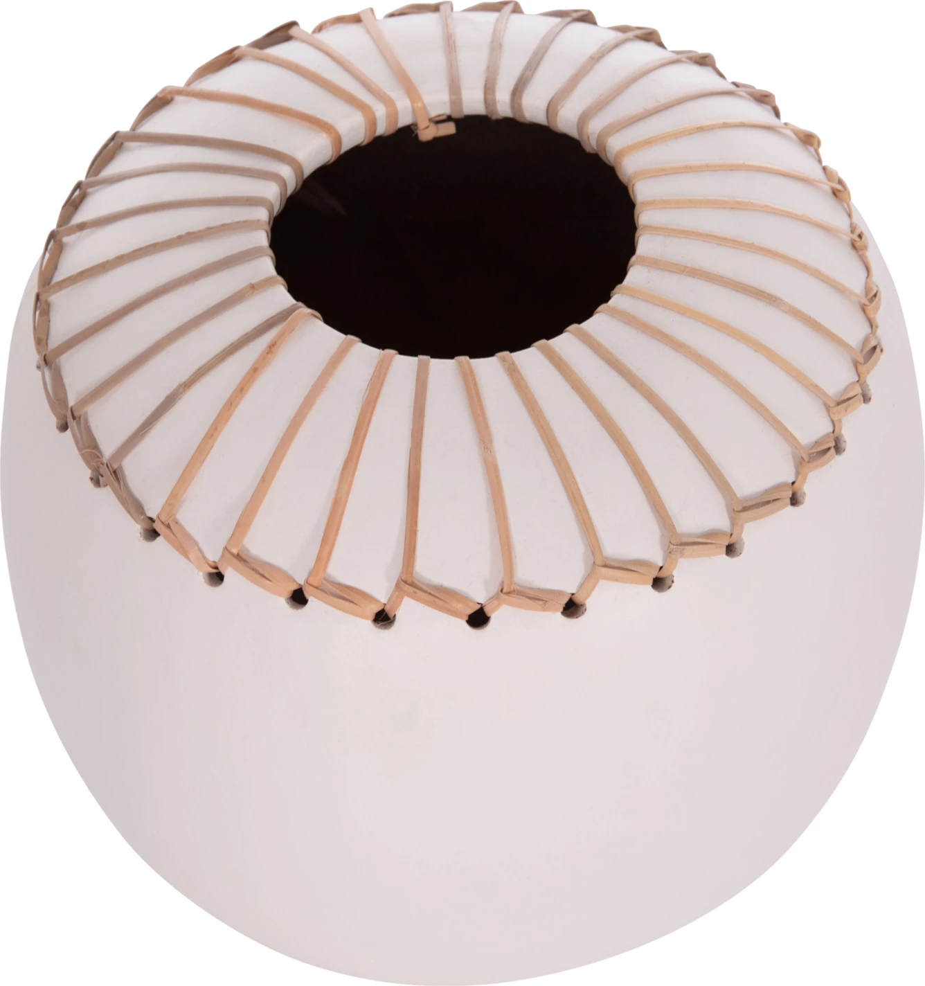 Vazo dekorative tavoline LENNOX, terrakotë, e bardhë, FH4675.02L, 22x20cm