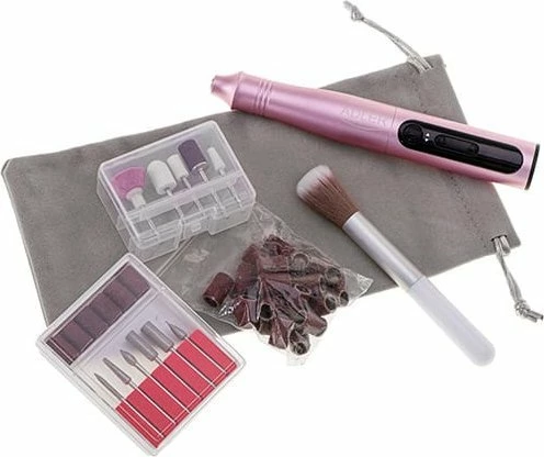 Set frezë thonjsh Adler AD 2181 11-në-1, 13500 RPM, USB-C, rozë