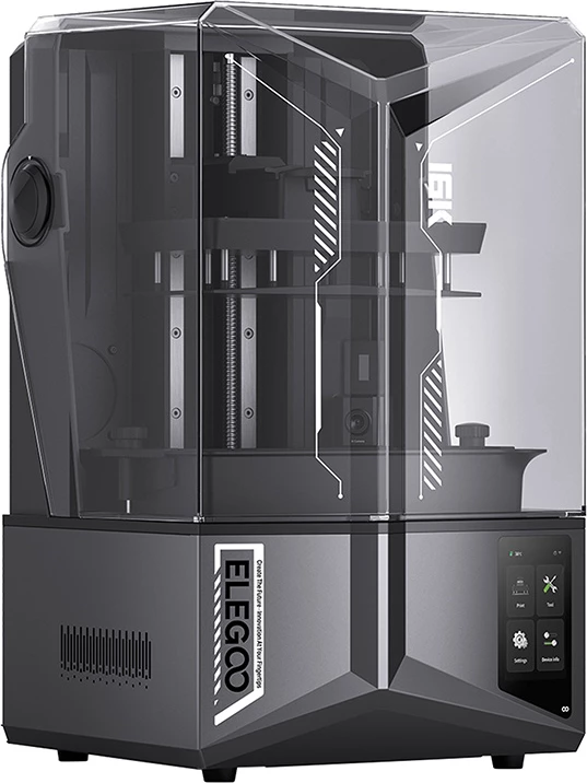 Printer 3D, Elegoo, Saturn 4 Ultra 16K, ekran 10-inch 16K, shpejtësi deri 150 mm/h, Wi‑Fi, kamerë AI, nivelim automatik