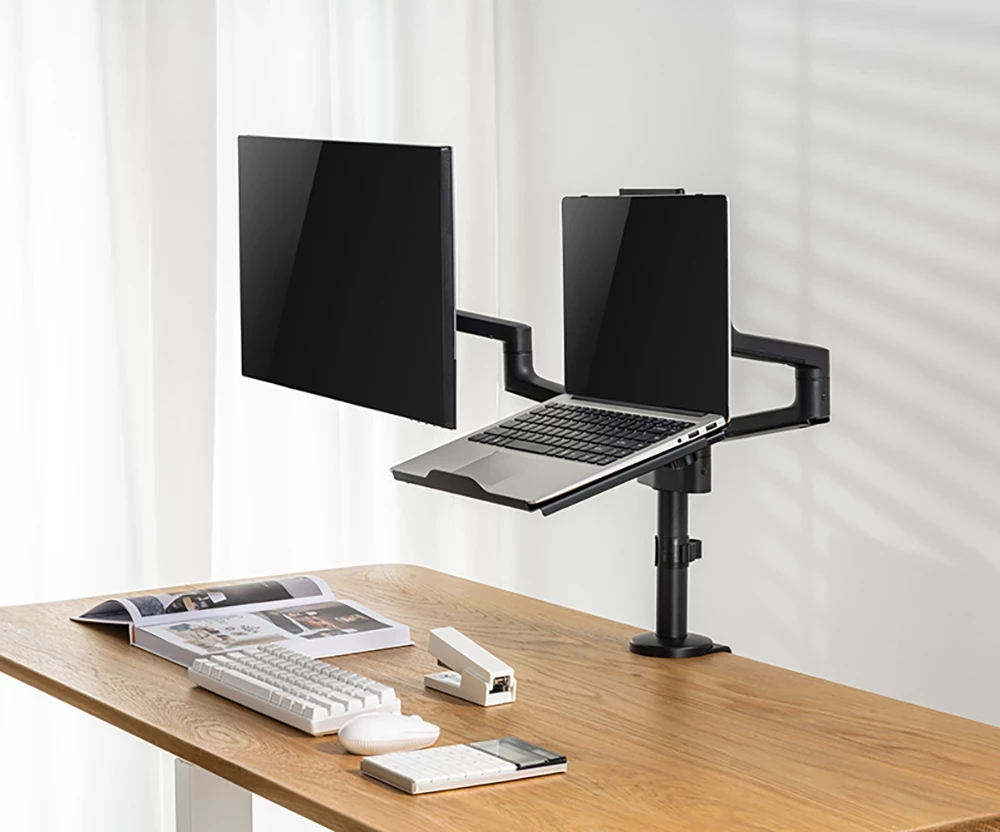 Tabaka VESA për laptop/tablet UVI UVIDVESATR, 10–17\", VESA 75x75, deri 5 kg, e zezë