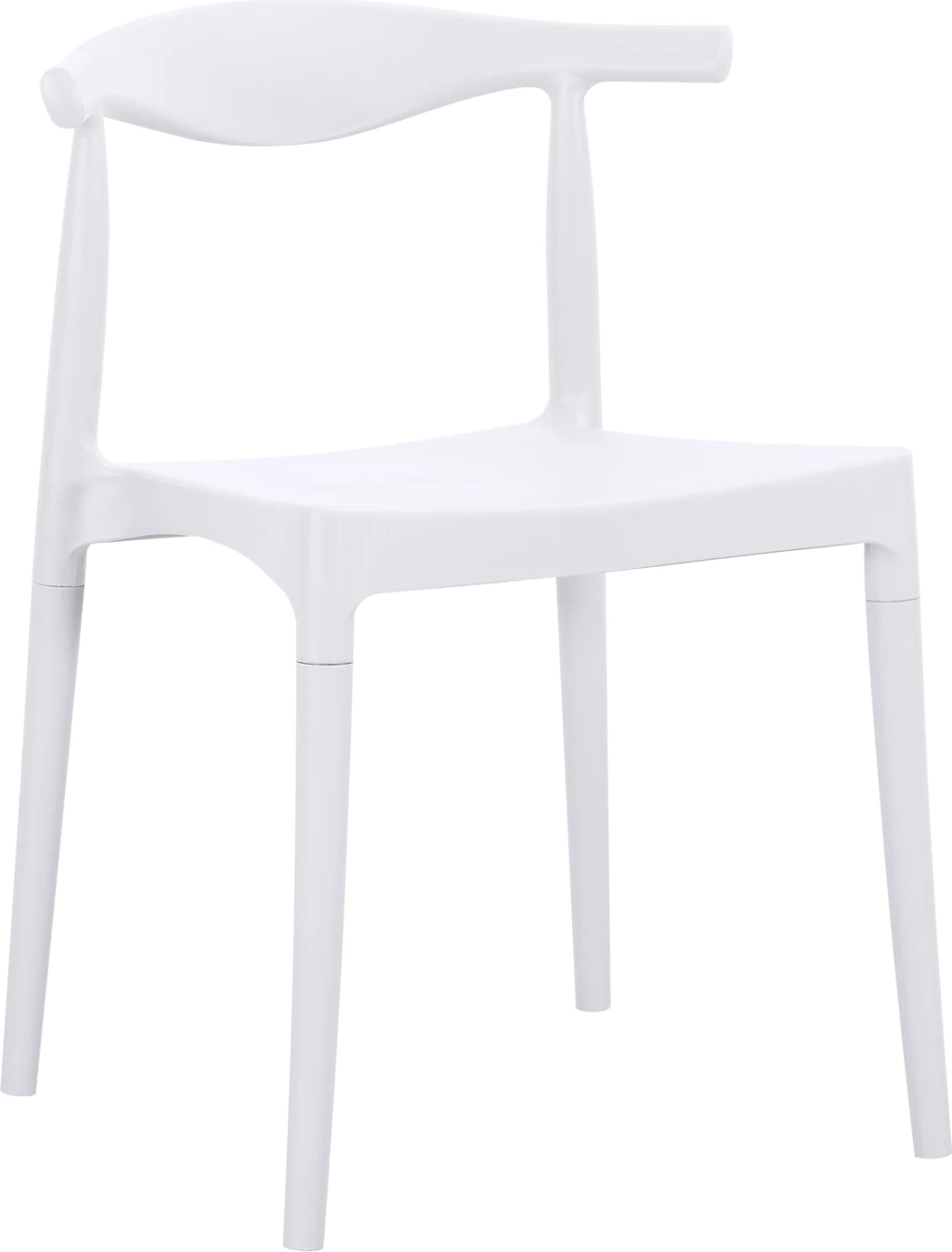 Karrige për jashtë ALOR FH6624.01, polipropilen e bardhë, set prej 4 copë, 47x55x74.5cm