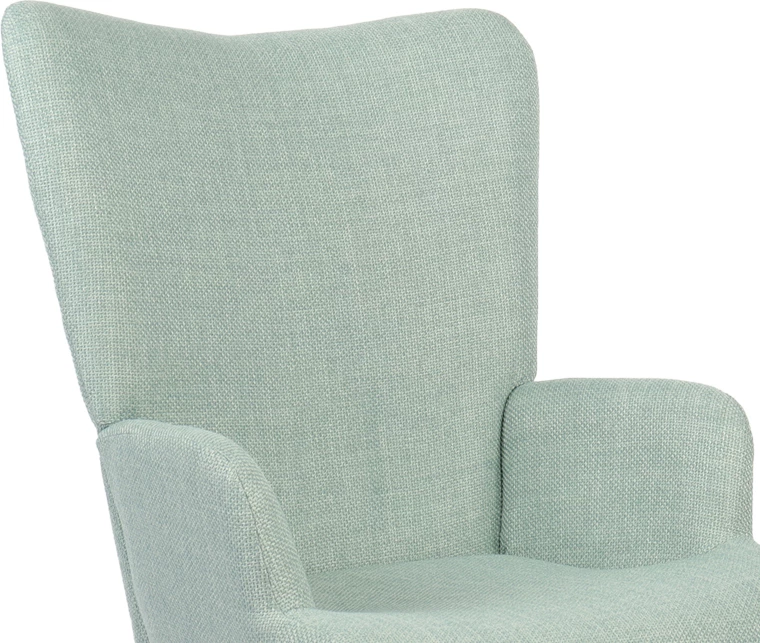 Fotel Gerlina, material mente, këmbë ngjyrë natyrale, 71x64x94cm