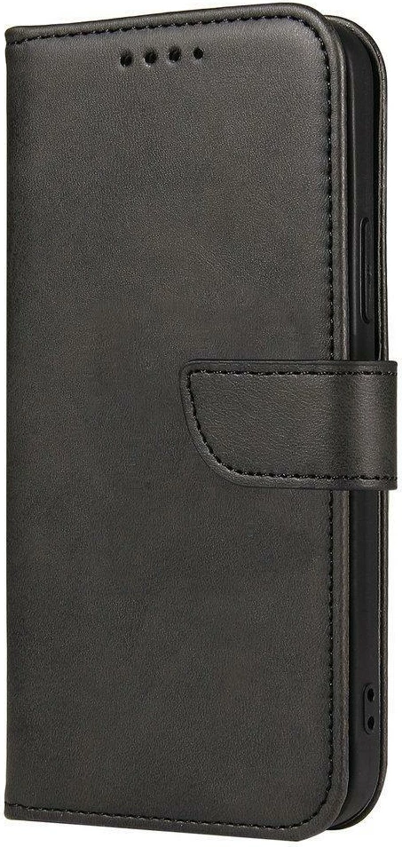 Mbështjellës Hurtel Magnet Case për Honor Magic3 Pro, me kapak dhe mbajtëse, i zi