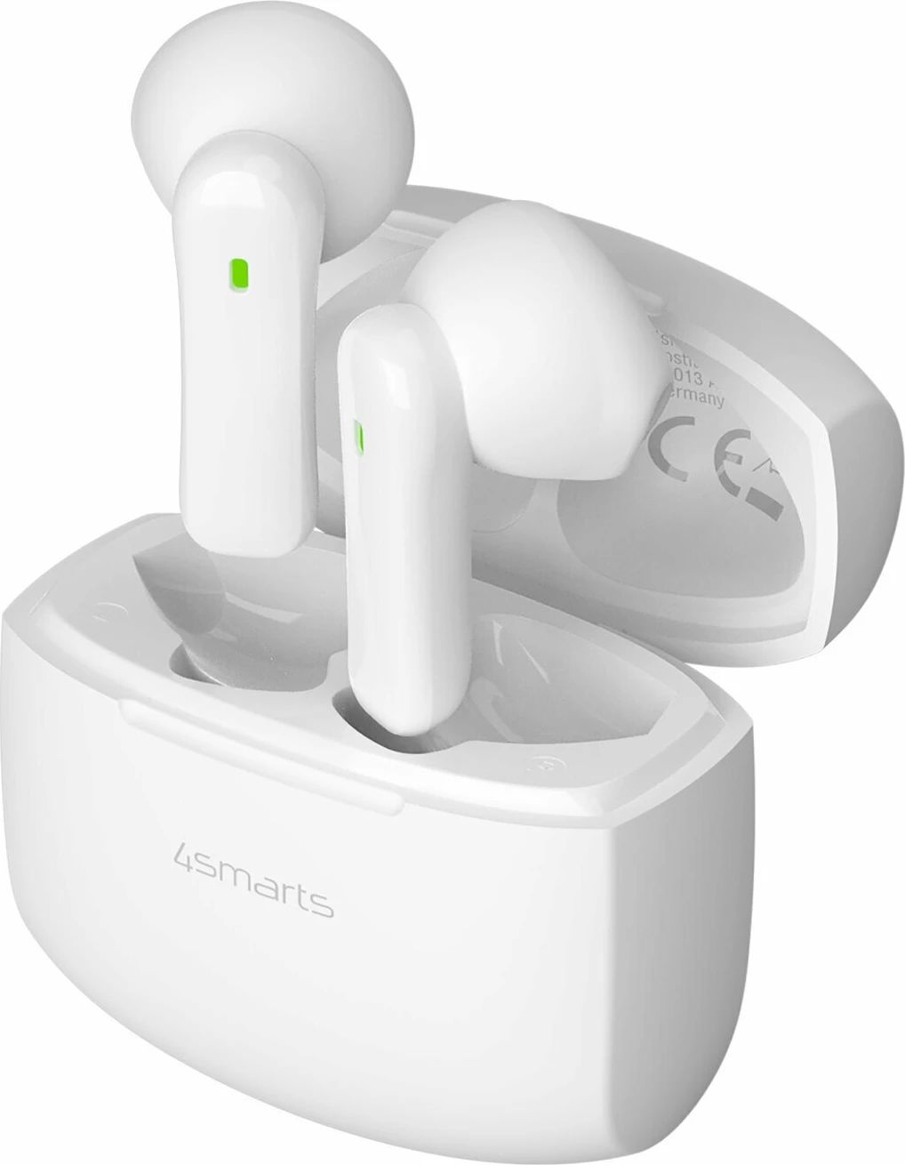 Kufje wireless 4smarts SkyBuds Air Bluetooth 5.4 me ENC dhe kuti karikimi, të bardha