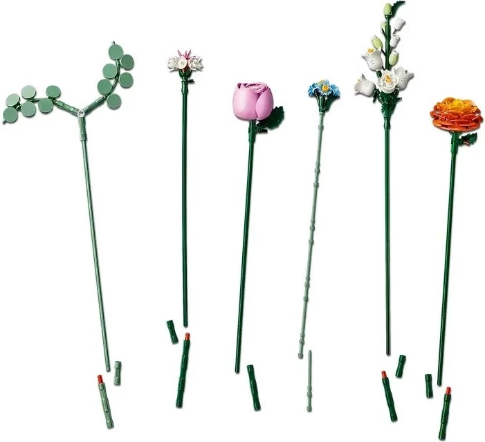 Set LEGO ICONS 10342 Pretty Pink Flower Bouquet