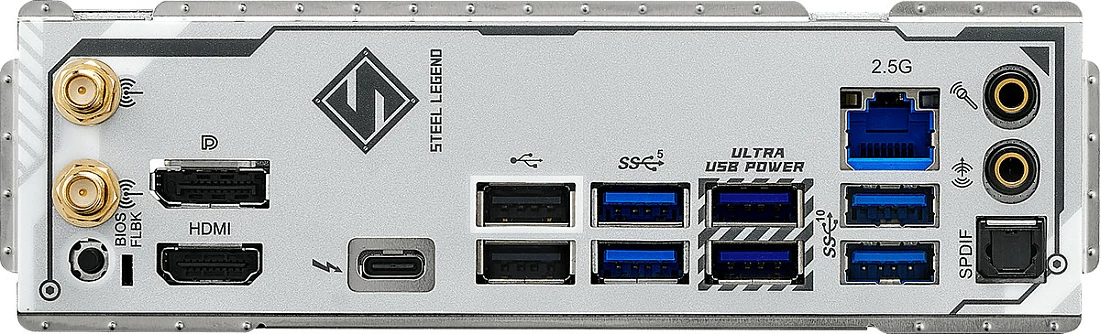 Pllakë amë ASRock B860M Steel Legend WiFi, Intel B860, LGA1851, DDR5, micro ATX, e bardhë/argjend