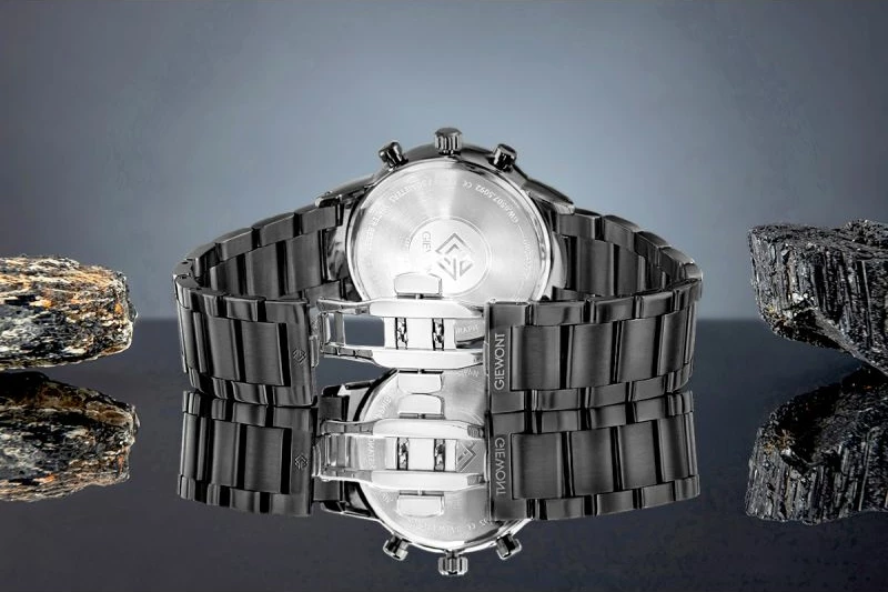 Orë dore meshkuj Giewont GW8510-B2, e zezë