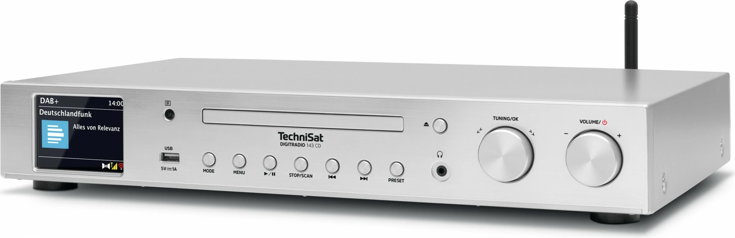 Sistem zëri TechniSat Digitradio 143 CD V3, argjendtë
