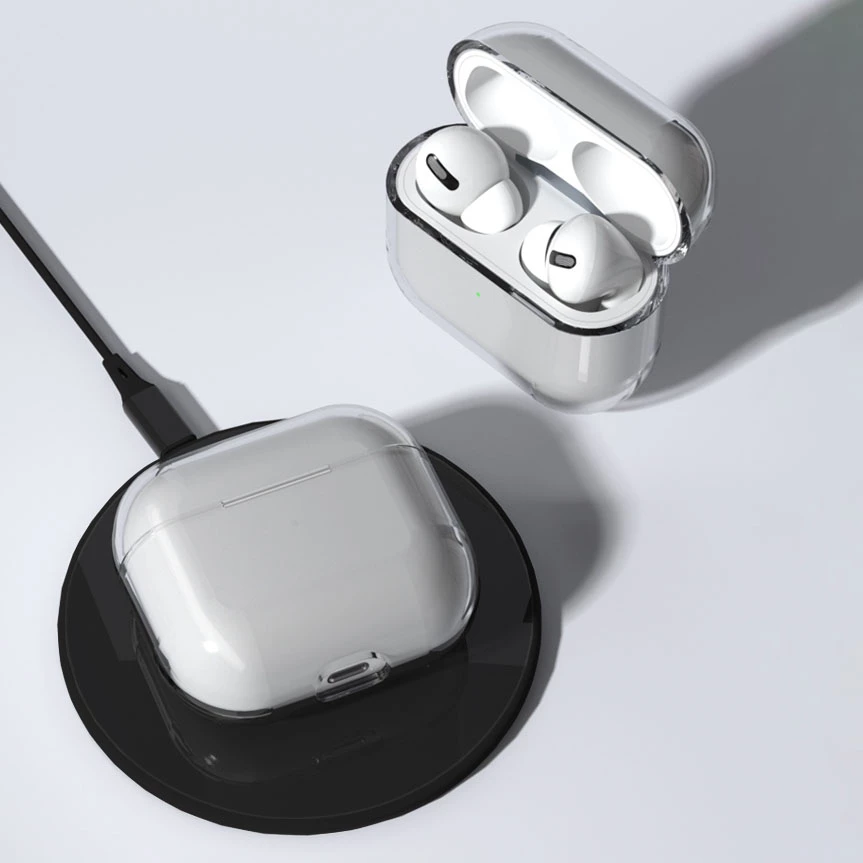 Mbështjellës Hurtel për AirPods 3, i fortë, transparent