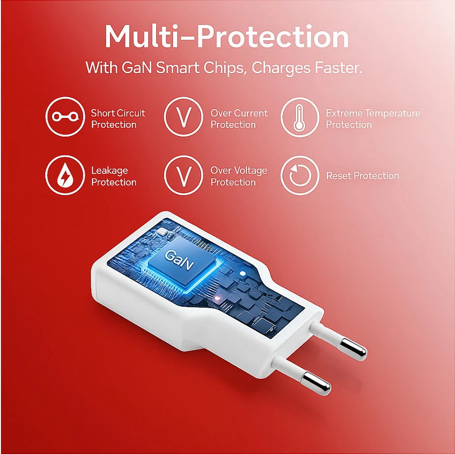 Karikues muri EQUIP GaN Slim 30W, 2x USB-C, PD 3.0, i bardhë