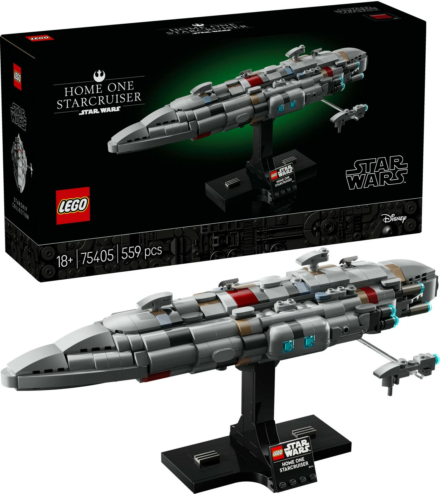 Set ndërtimi LEGO Star Wars Home One Starcruiser 75405, shumëngjyrësh