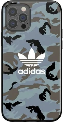 Mbështjellës Adidas OR SnapCase Camo për iPhone 12/12 Pro, blu/zi