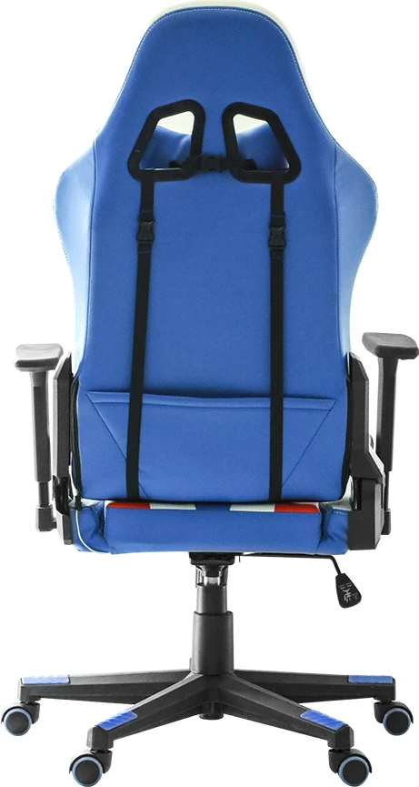 Karrige gaming Marvo CH-128 RGB, lëkurë artificiale, 150 kg, Blu