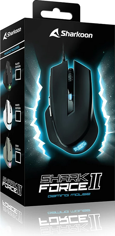 Maus Sharkoon SHARK Force II, Optik, USB Type-A, 4200 DPI, Zi