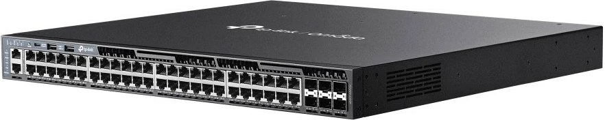 Switch TP-Link Omada 48-Port Gigabit Stackable L3 Managed PoE+, 6 10G SFP+, Rack 1U