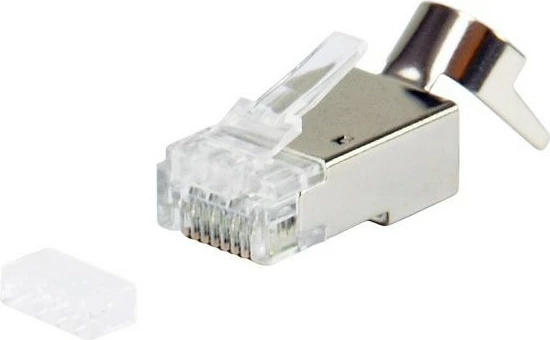 Steker rrjeti EQUIP Cat.8 RJ45, set 50 copë, i mbrojtur, gri