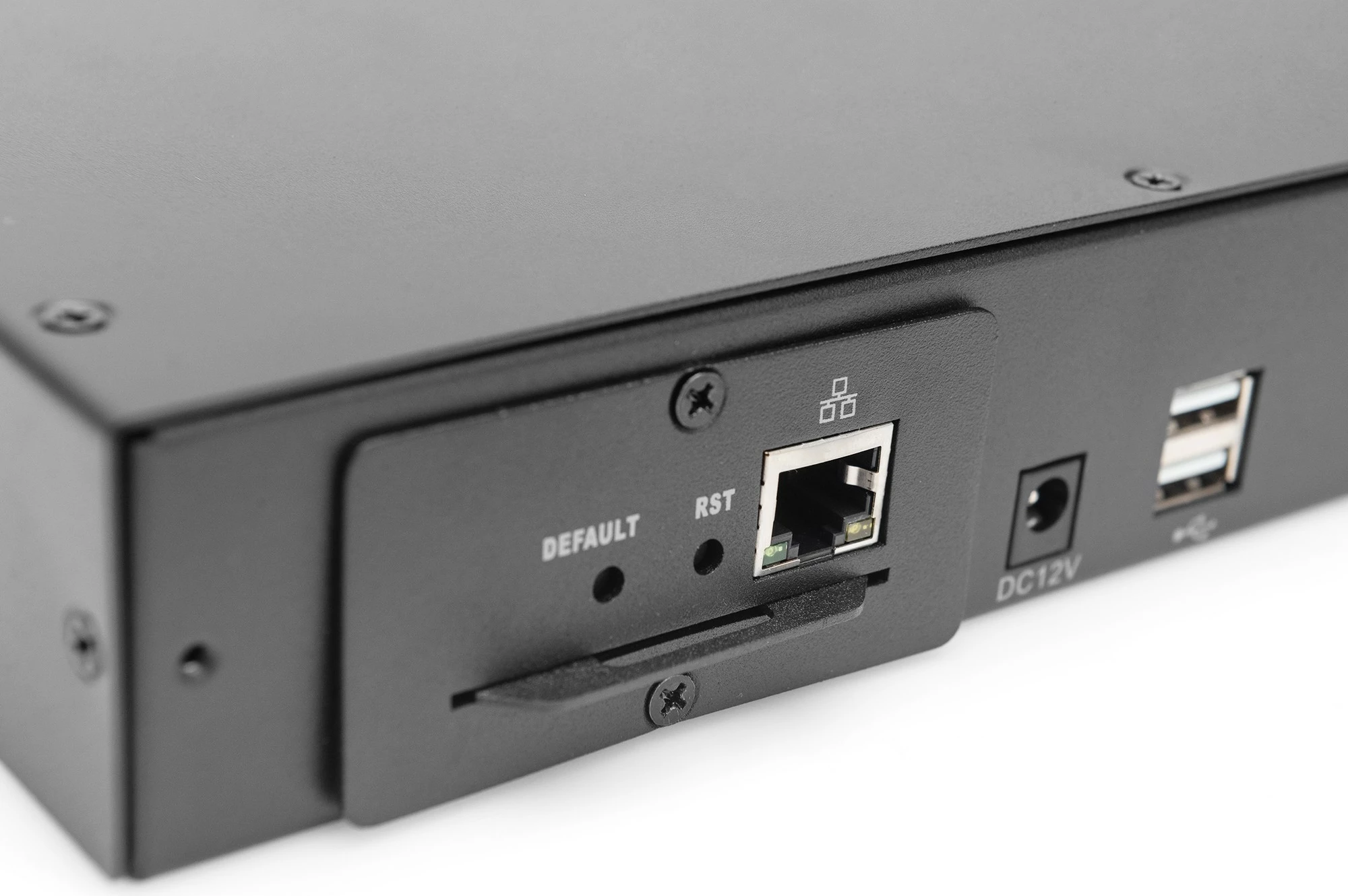 KVM Switch Digitus 16-Port, Cat.5, për konsolë modulare, zi