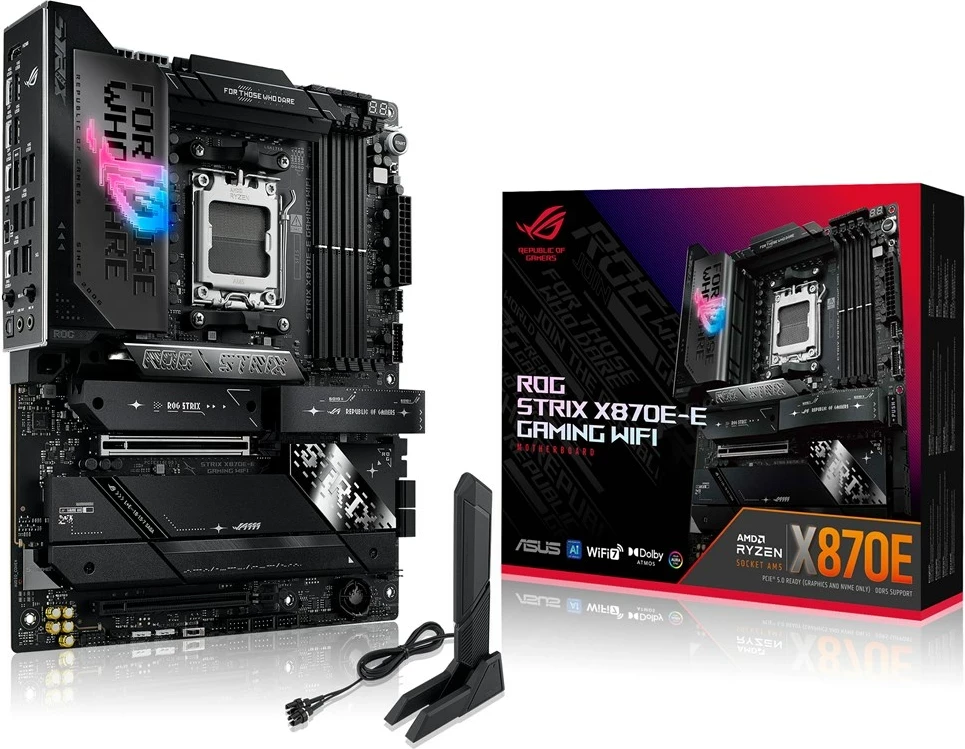 Pllakë amë ASUS ROG STRIX X870E-E GAMING WIFI, Socket AM5, ATX, E zezë