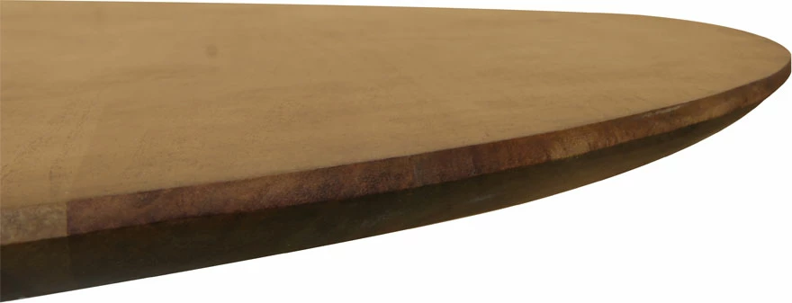 Tavolinë e rrumbullakët TORRE, ngjyrë arre, 130x130x76cm