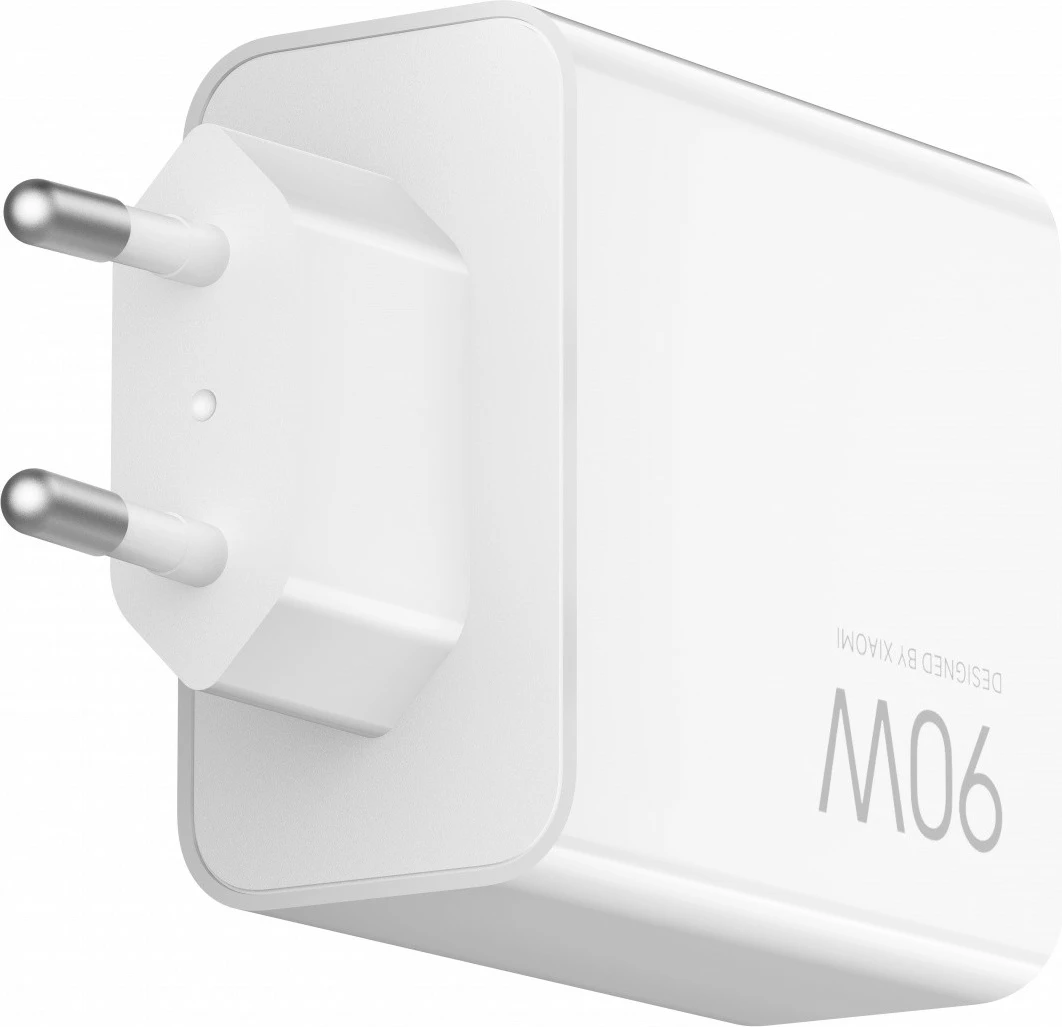 Adapter karikimi Xiaomi HyperCharge 67379, 90W GaN, 3 porta (2x USB-C + USB-A), EU, i bardhë