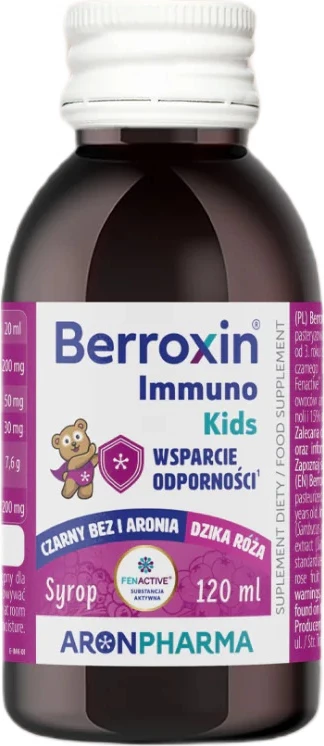 Shurup për fëmijë AronPharma Berroxin Immuno Kids 120ml