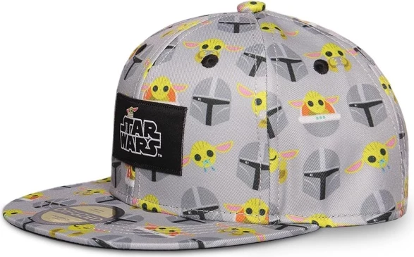 Kapelë snapback për djem Difuzed The Mandalorian (Star Wars), gri