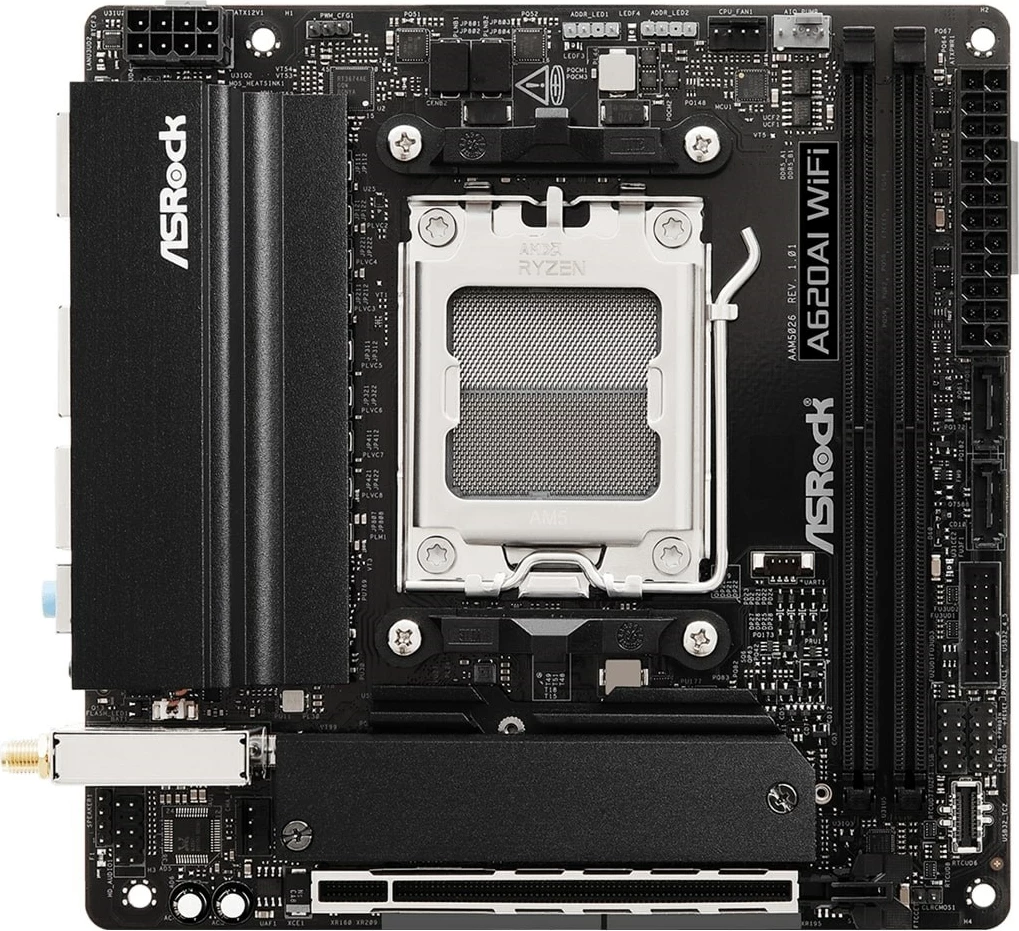 Pllakë amë Asrock A620AI WiFi, Socket AM5, mini-ITX, WiFi 6E